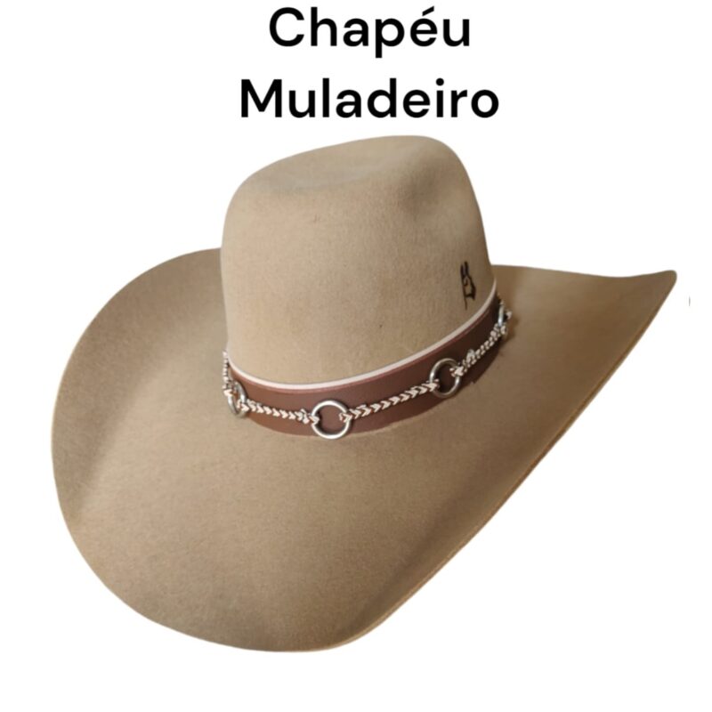 CHAPÉU MULADEIRO ABA GRANDE CAMEL PRALANA TAMANHO 60