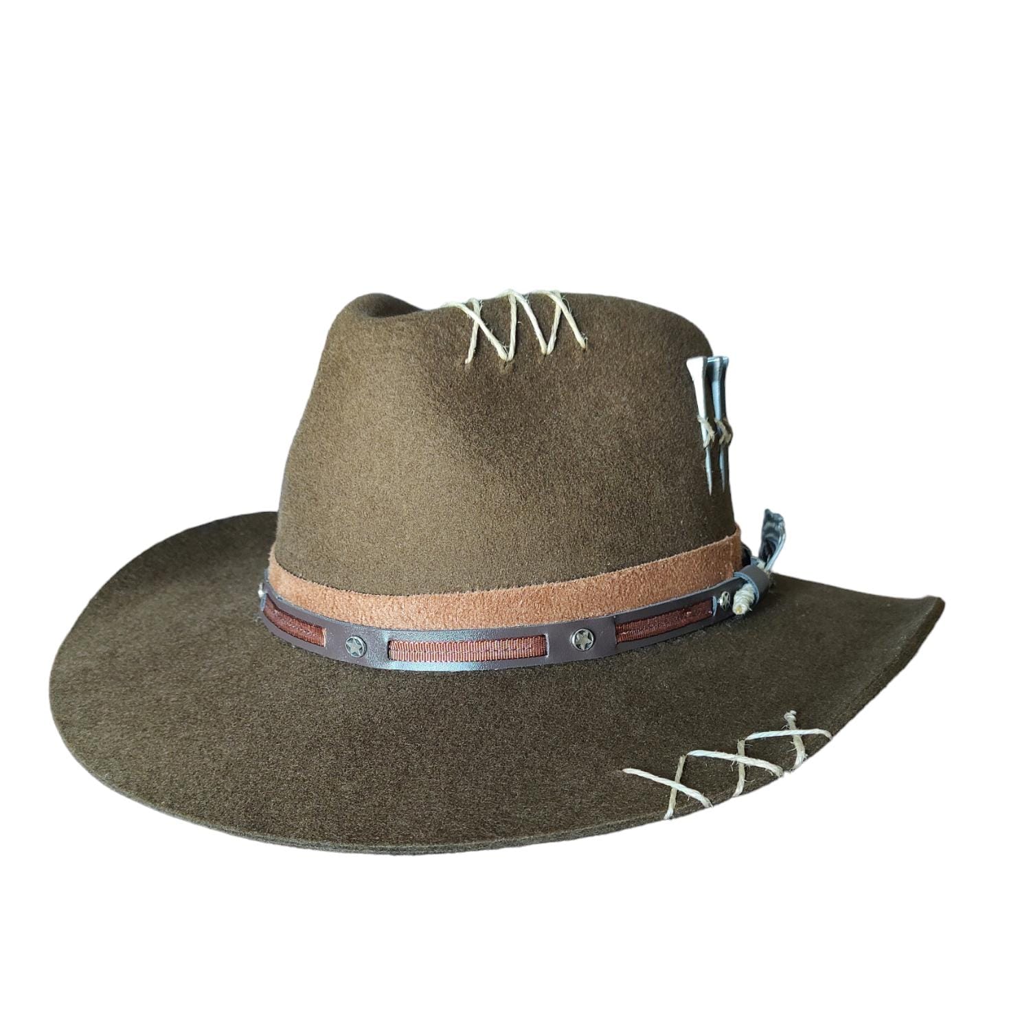 CHAPÉU PRALANA 5X CAMPO CAFÉ ABA 7.5 TRADIÇÃO 3 CRAVOS P