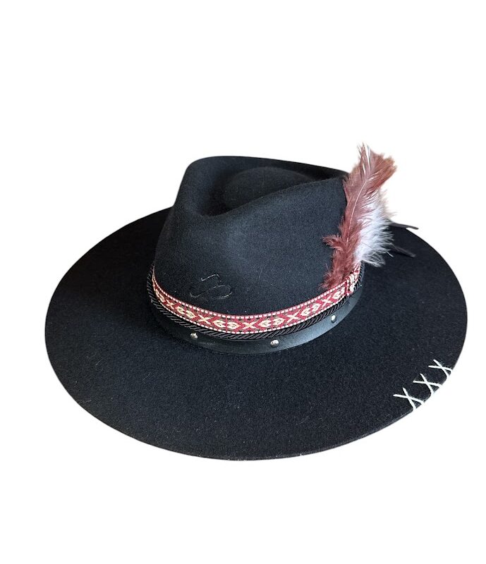 CHAPEU PRALANA CAMPO RAIZ ABA RETA 8.5CM PRETO GG