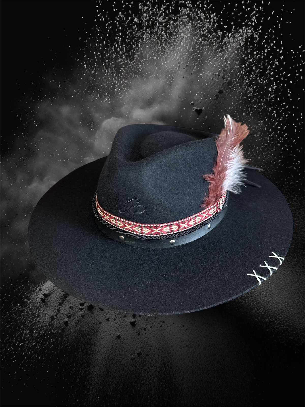 CHAPEU PRALANA CAMPO RAIZ LAUANA PRADO ABA RETA 8.5CM PRETO P