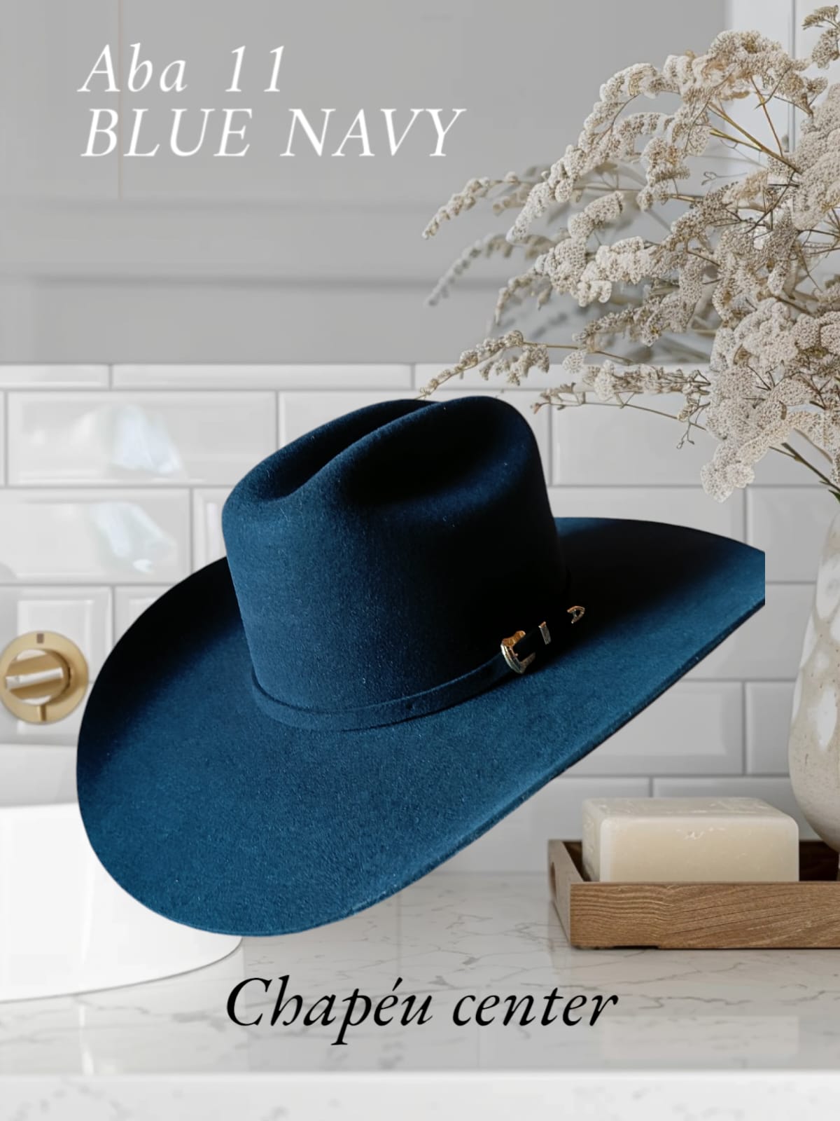 CHAPEU PRALANA BIG HORSE BLUE NAVY 57