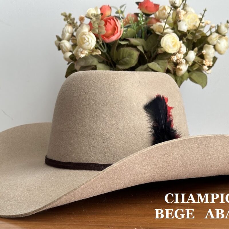 CHAPEU PRALANA CHAMPION BIPLAY ABA 13CM QUADRADA BEGE 59
