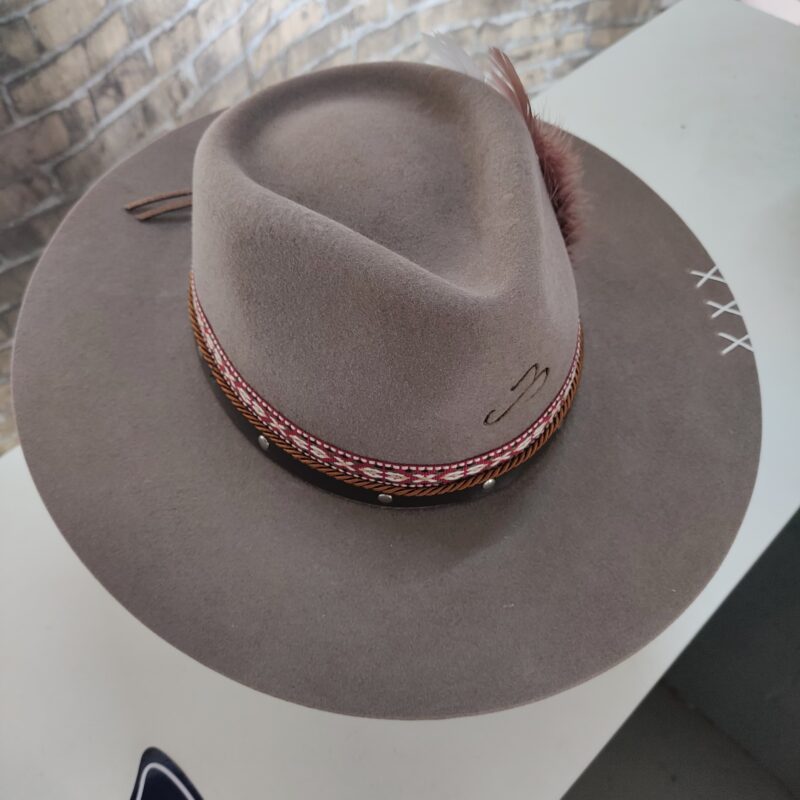 CHAPEU PRALANA CAMPO RAIZ ABA RETA 8.5CM CASTOR G