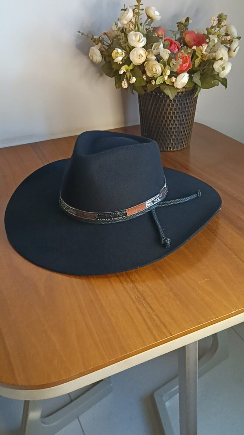 CHAPÉU PRALANA 5X SNAKE ABA 10 PRETO G