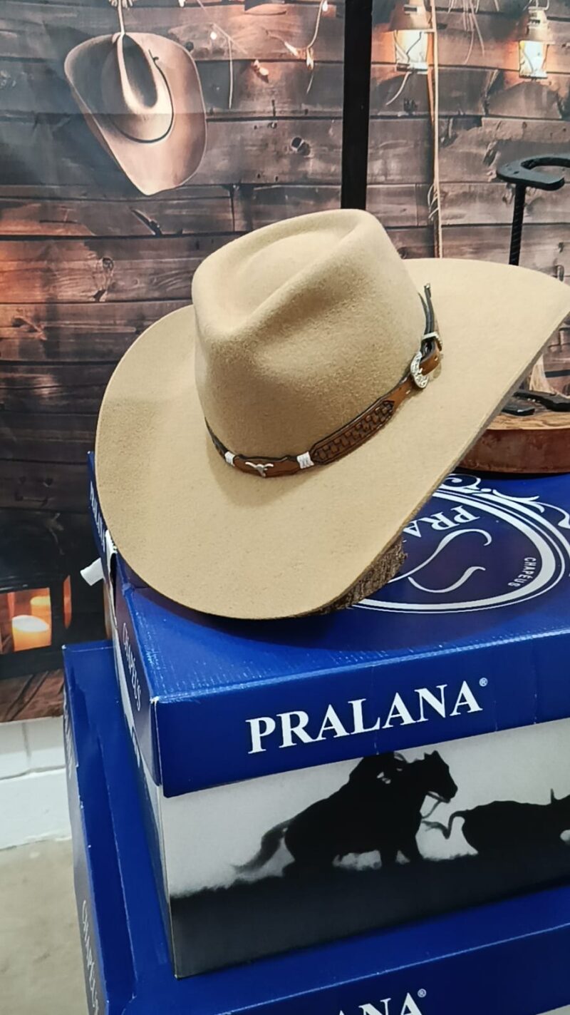 CHAPÉU PERSONALIZADO BOIADEIRO ABA 10 CAMEL TAM M