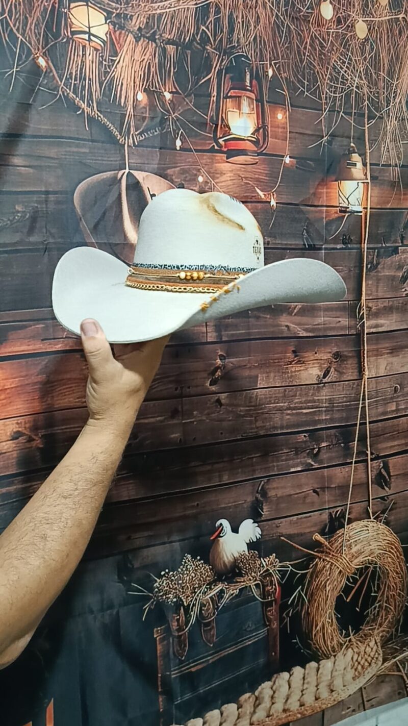 CHAPÉU PERSONALIZADO TEXAS ABA 11 GELO TAM 58