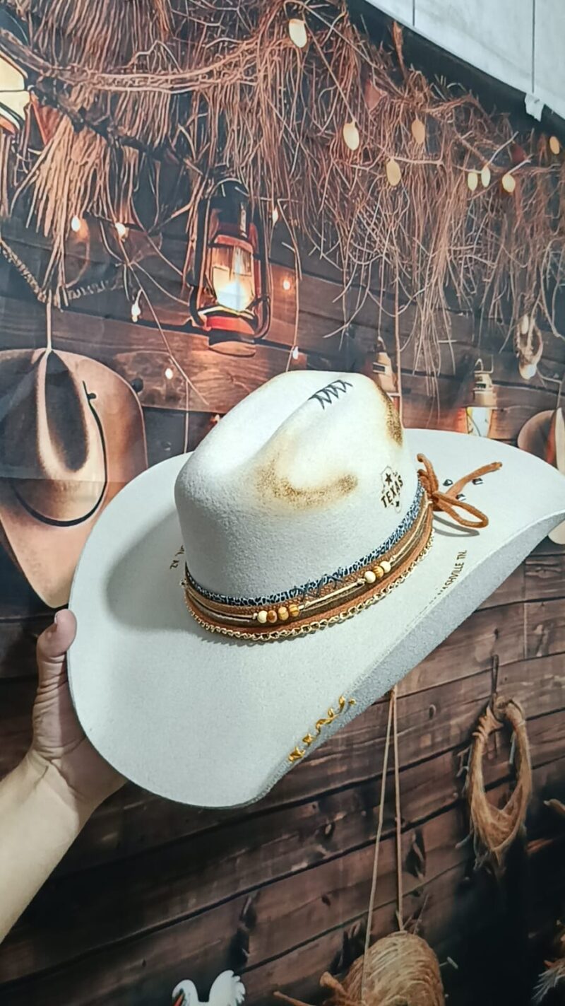 CHAPÉU PERSONALIZADO TEXAS ABA 11 GELO TAM 56