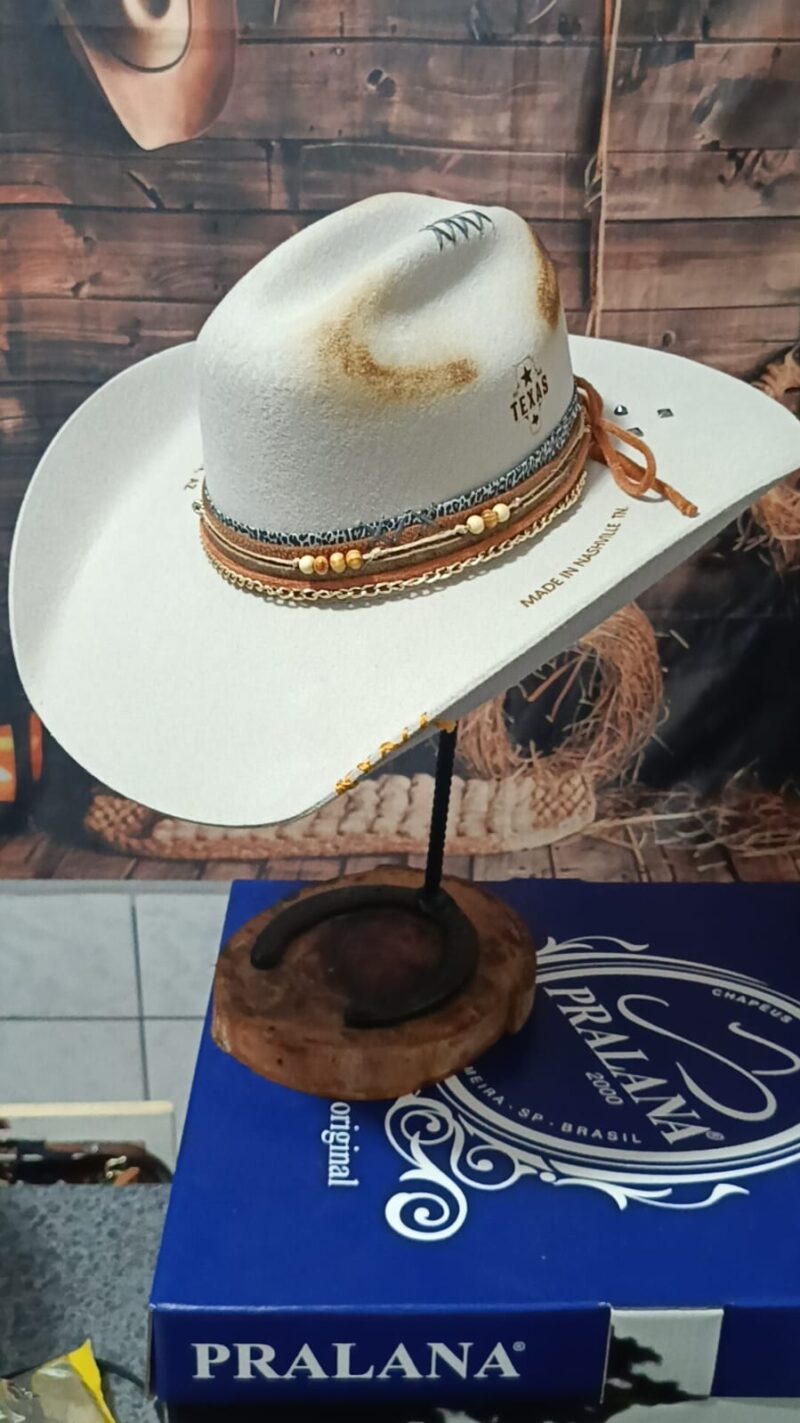 CHAPÉU PERSONALIZADO TEXAS ABA 11 GELO TAM 56