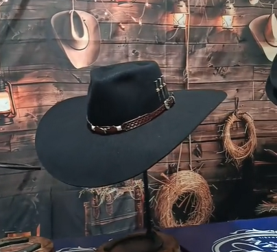 CHAPÉU ABA 13 3 CRAVOS COPA BAIXA PRETO BANDA DE BOI TAM 54