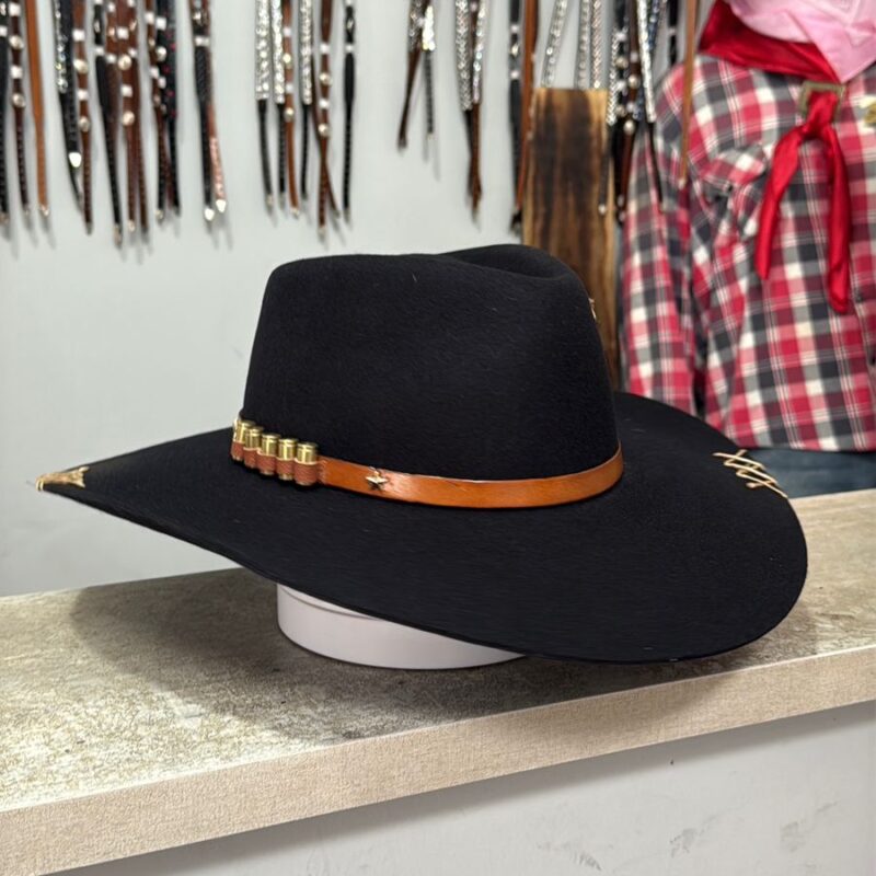 CHAPEU CASCA DE BALA PRALANA ORIGINAL TRES CRAVOS PRETO P