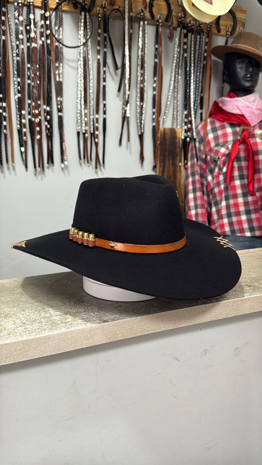 CHAPEU CASCA DE BALA PRALANA ORIGINAL TRES CRAVOS PRETO P