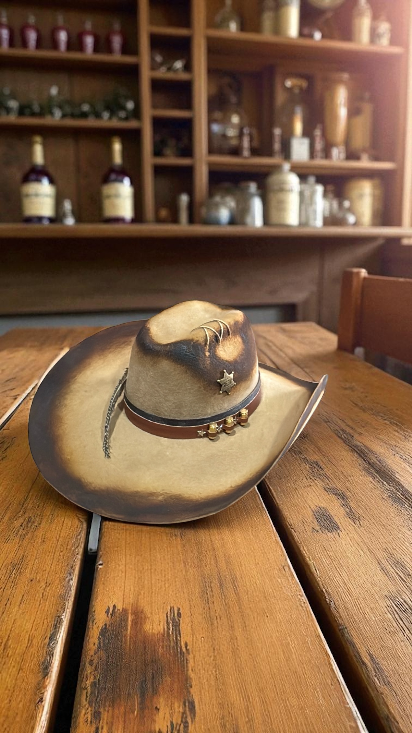 CHAPÉU PERSONALIZADO CASCA DE BALA CAMEL ABA 13 TAM 56