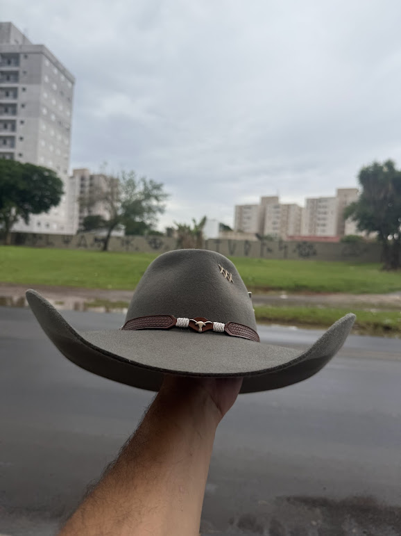 CHAPÉU 30X TRÊS CRAVOS BOIADEIRO ABA 13 - TAMANHO 55