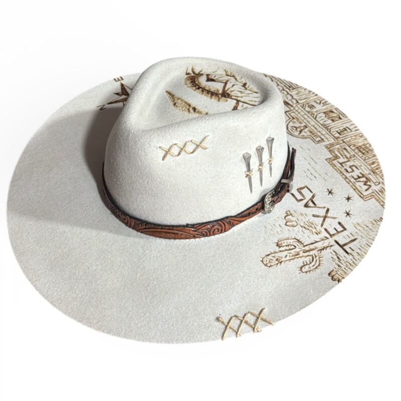 Chapéu Personalizado Gelo Casca De Bala Desenhado Aba 10 tam PP