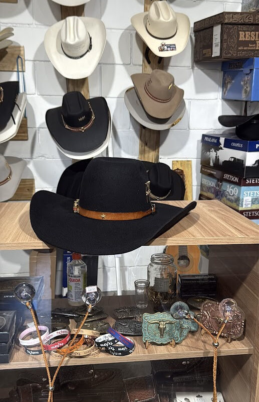 CHAPÉU PRALANA 30X PRETO ABA 11 PERSONALIZADO CASCA DE BALA TAM 59