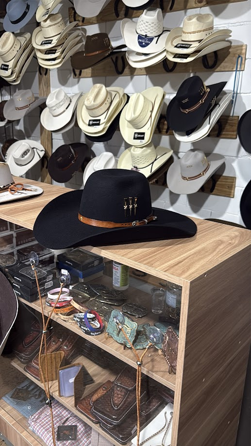 CHAPÉU PRALANA 30X PRETO ABA 11 PERSONALIZADO CASCA DE BALA TAM 61