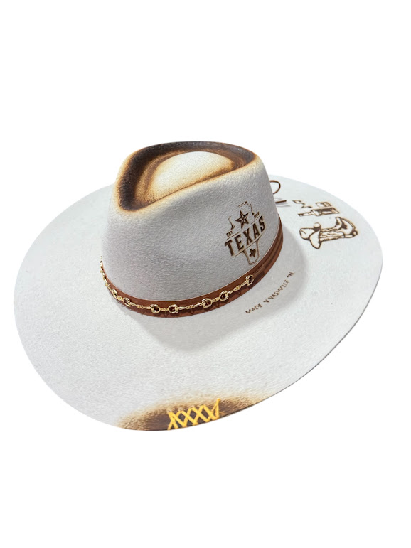 CHAPEU GELO ABA 13 PERSONALIZADO A LASER TEXAS