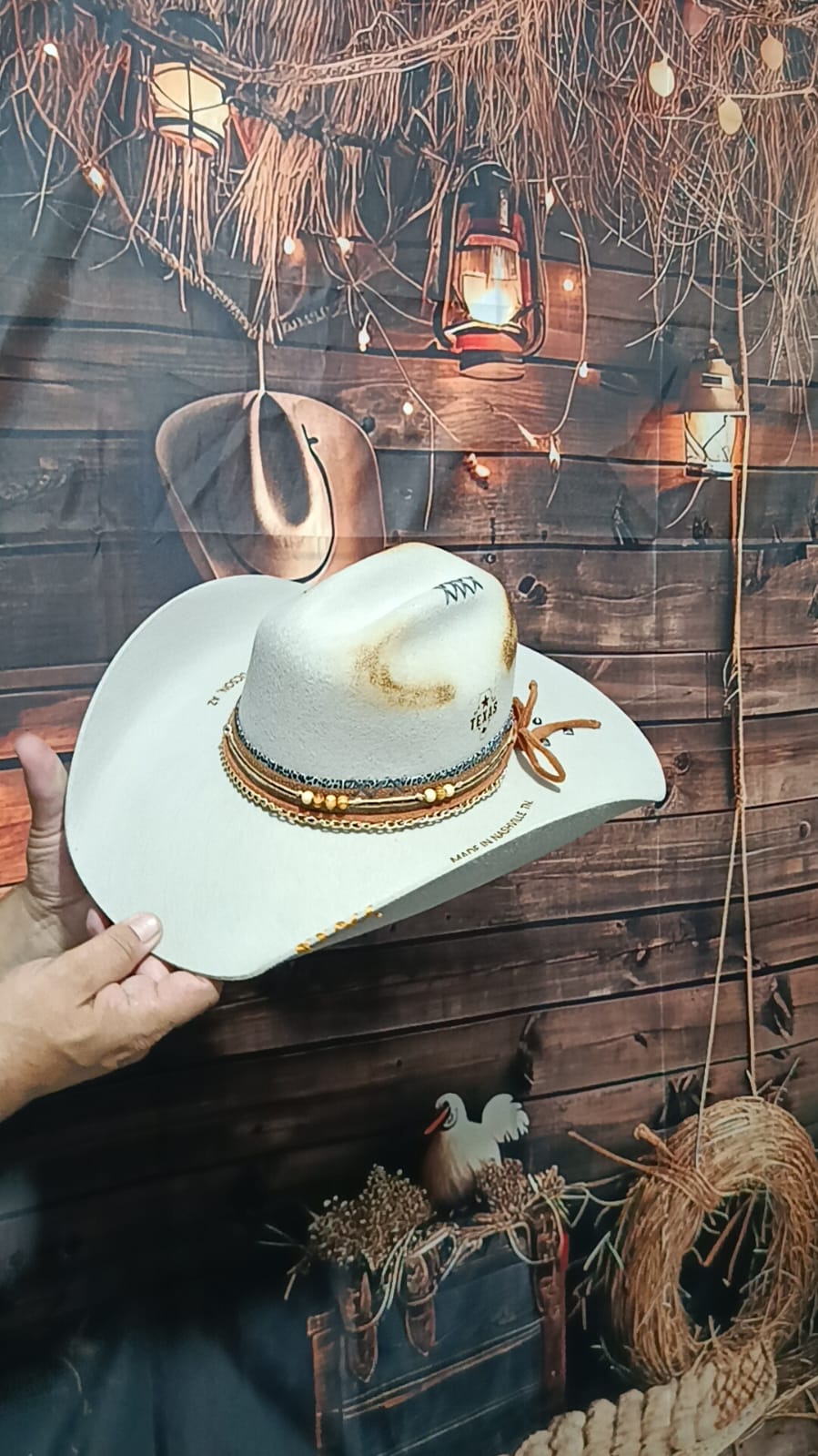 CHAPÉU PERSONALIZADO TEXAS ABA 11 GELO