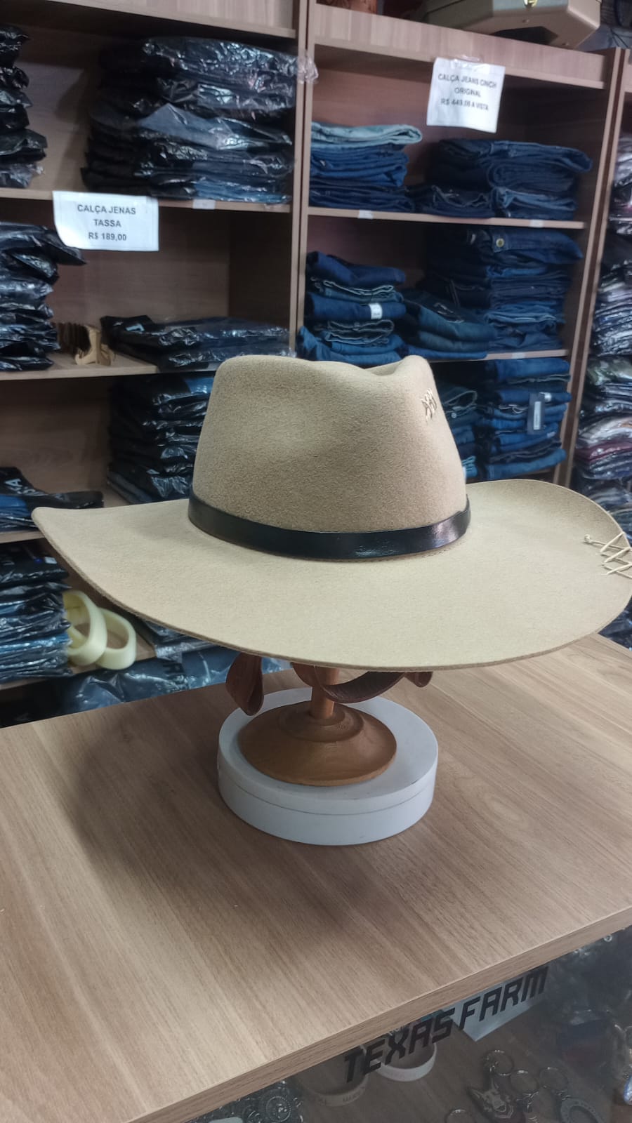 CHAPEU PRALANA 5X CAMPO ABA 10 CAMEL