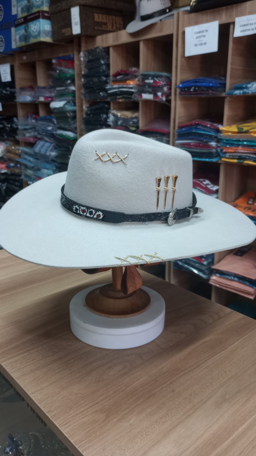 CHAPEU PRALANA 5X CAMPO ABA 10 GELO BANDINHA BARALHO PRETA